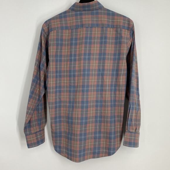 Untuckit Plaid Shirt Men’s Small Slim Fit Blue/Pink Preppy Office Business 926 - Picture 8 of 8